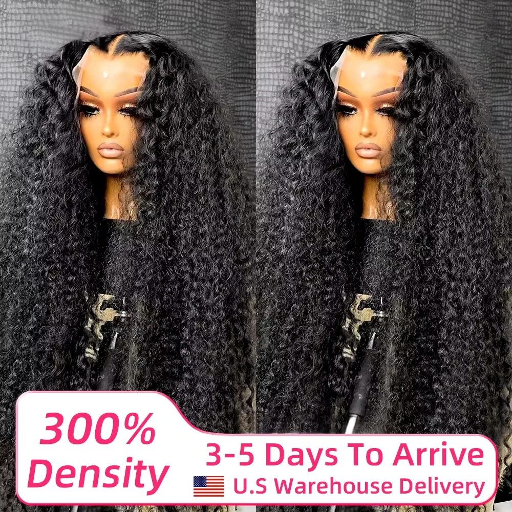 13x6 40inch 250% Loose Deep Wave 13x6 HD Lace Frontal Wig Brazilian 40 Inch 13x4 Curly Lace Frontal Human Hair Wigs For Women