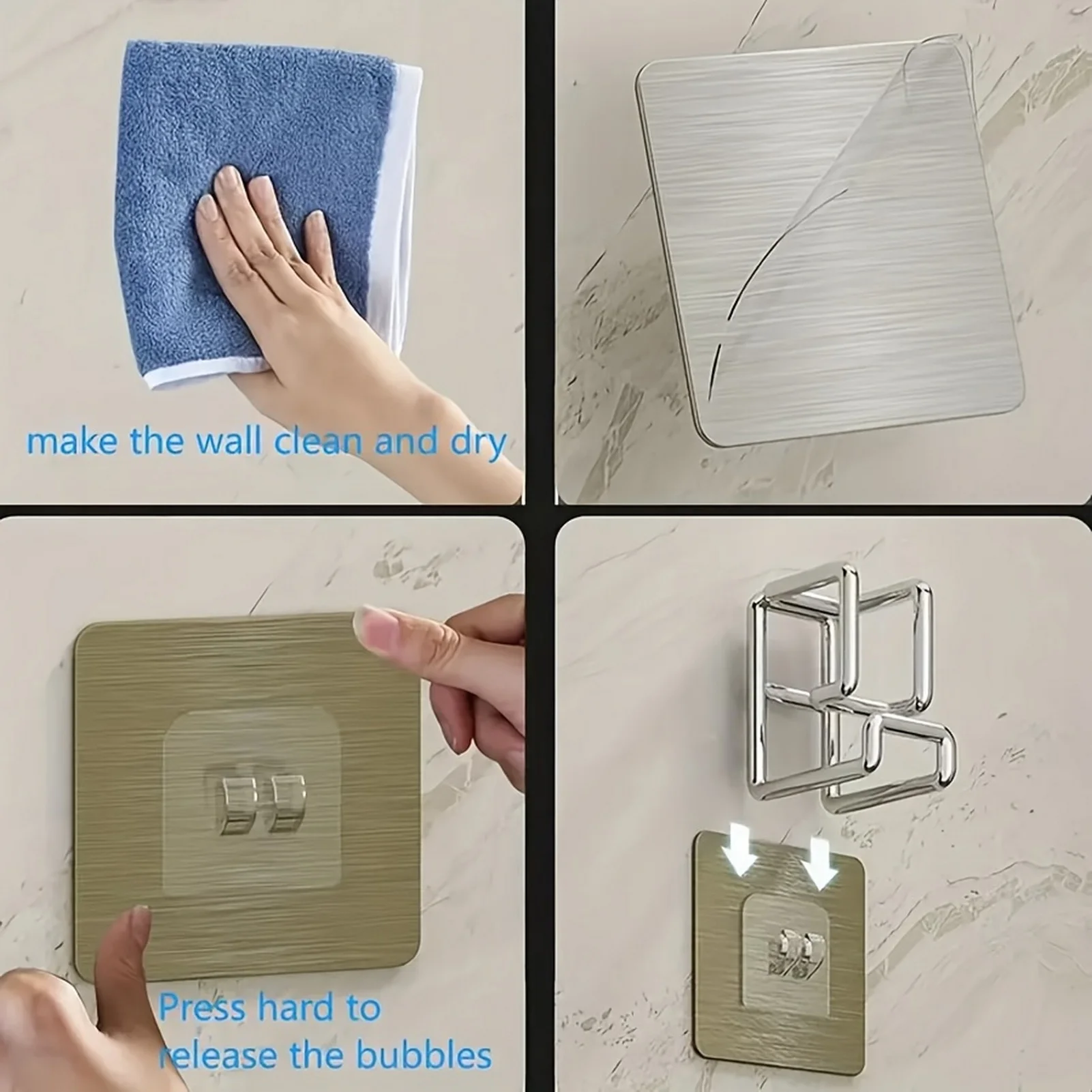 1/2/4/6Pcs Stainless Steel Washbasin Hook Multifunction Punch-free Kitchen Bathroom Rack Basin Storage Rack Towel Hanging Holder 썸네일 4
