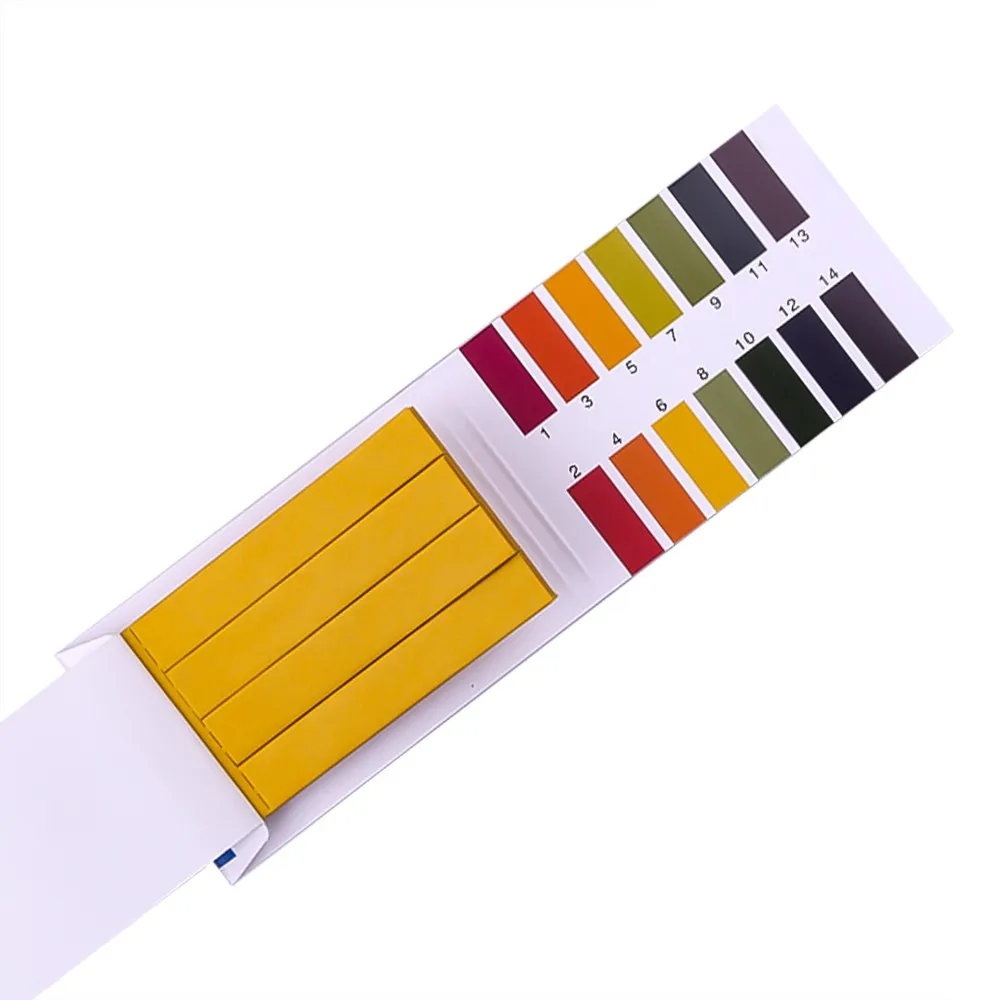 80 Strips PH Indicator Test Strips 1-14 Laboratory Paper Litmus Tester Urine Saliva  Acidity Test Strips With Control Card