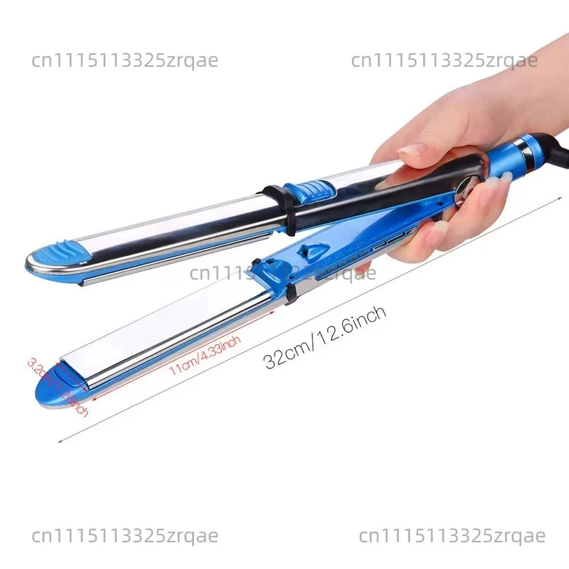 Stainless steel splint straightener plate with built-in lock buckle can roll straight constant temperature curling iron