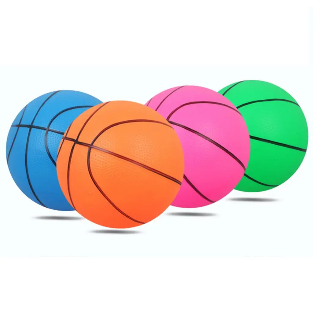 1pc 16cm Diameter Inflatable Basketball Kids Outdoors Toy Gift