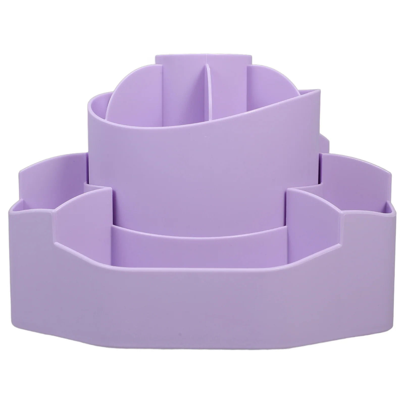 

2 In 1 Rotating Pencil Holder Storage Box Desk Organizer 360 Degree Makeup Brush Kitchen Utensil Pp Material Office
