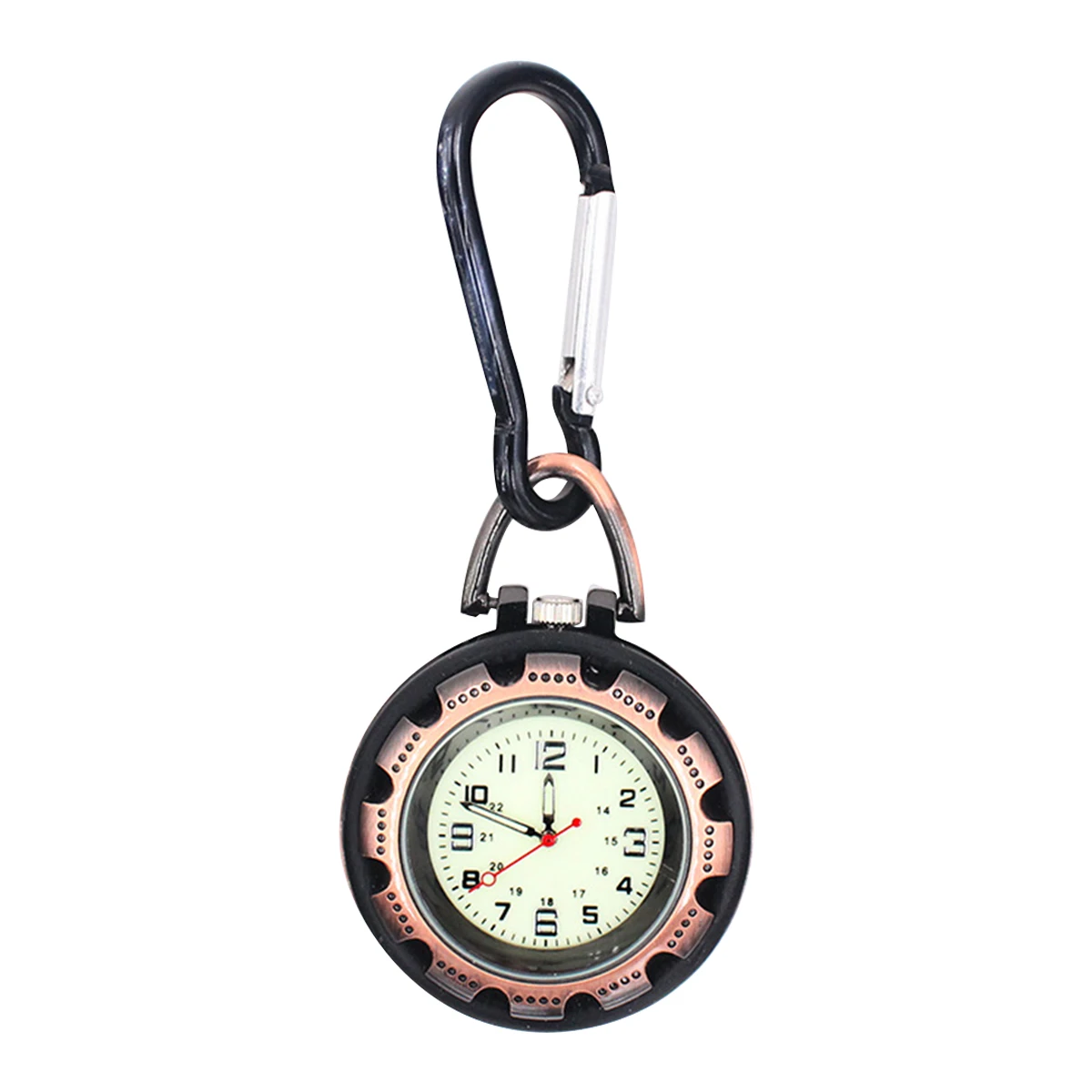 

Hanging Watch for Mountaineering Clip Carabiner Durable Mini Stainless Steel Alloy Portable Travel Pocket