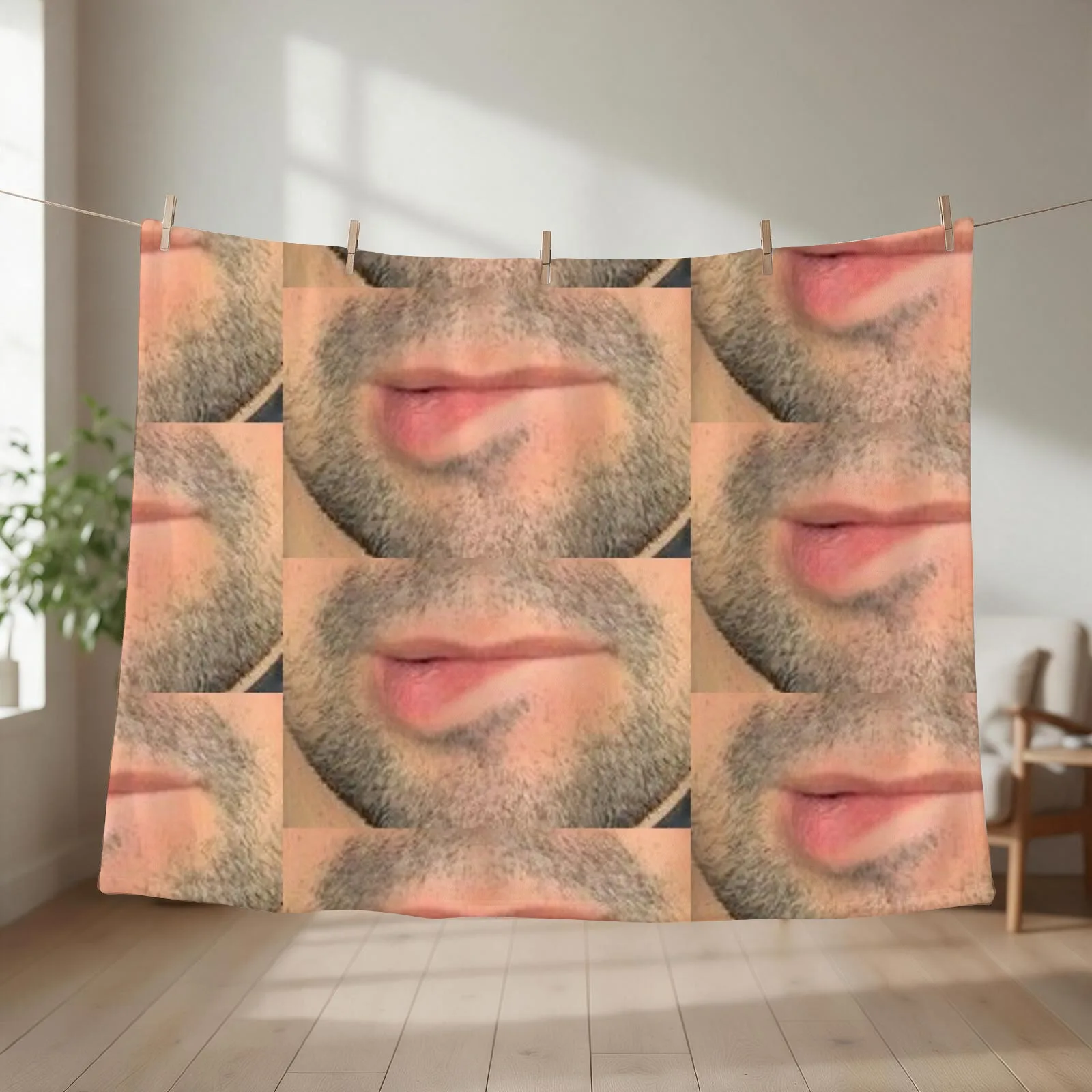 Lin manuel miranda lip bite Throw Blanket couch cozy soft plush fuzzy picnic outdoor blanket