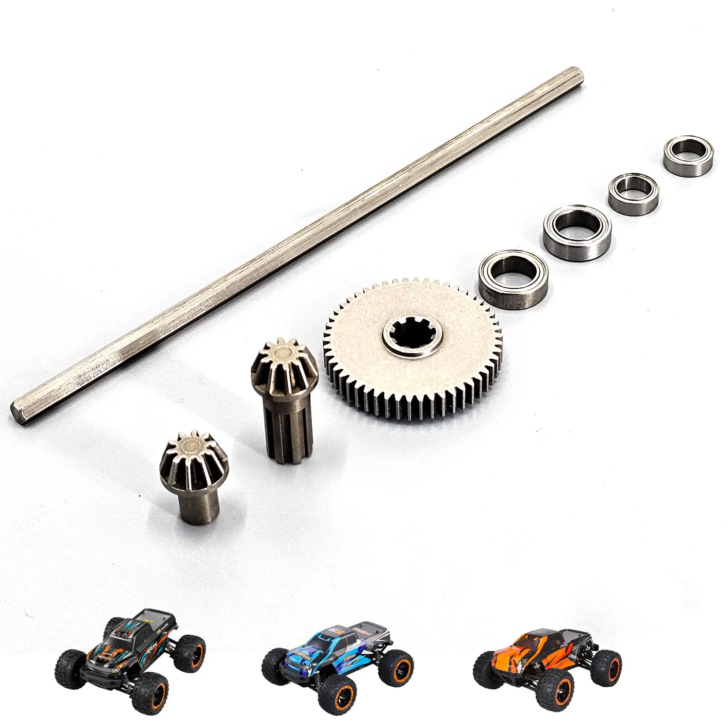 Kit d'engrenages de transmission en métal pour voiture RC Haiboxing 1/16, kit de mise à niveau renforcé pour 16889, 16889A, 16889A Pro