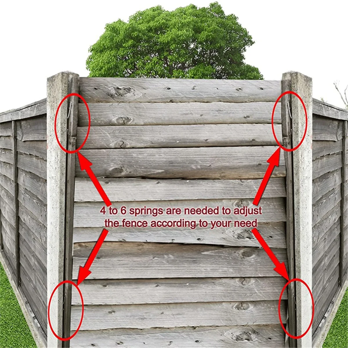 AAA87 25 Pcs Fence Panel Clips, Fence Panel Wedges to Stop Fence Panels Rattling, Fence Wedges to Stop Banging