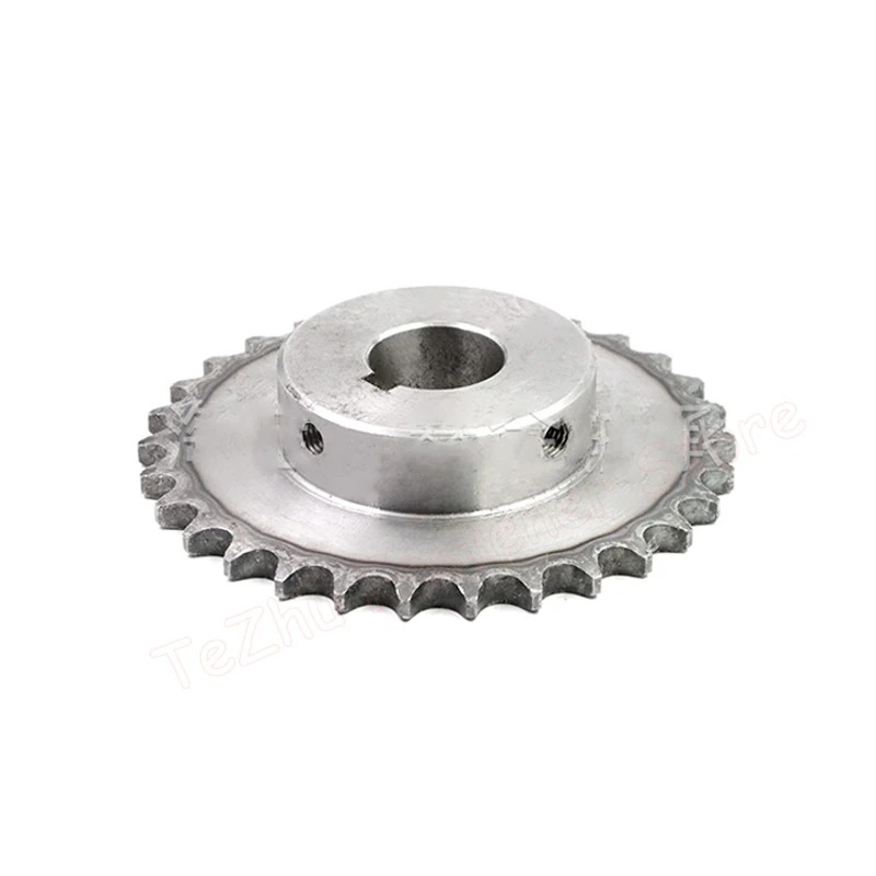 1pc 10T-20T 08B Industrial Drive Sprocket Wheel 45# Steel Chain Gear 10 11 12 13 14 15 16 17 18 19 20 Teeth Keyway Bore 10-35mm