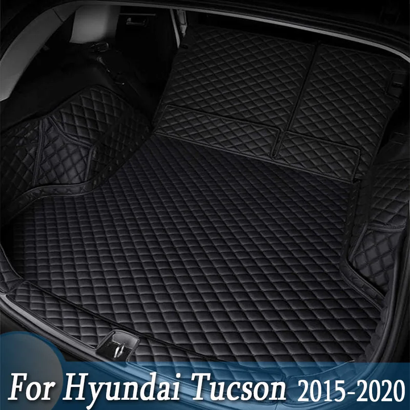skórzana mata bagażnika samochodowego do hyundai tucson 2015 2016 2017 2018 2019 2020 suv wykładzina ładunkowa akcesoria wnętrze bagażnika