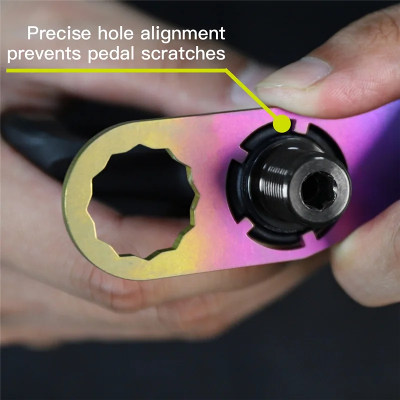 

ABVE-Suitable For Bicycle For Pedal Full Range Disassembly Wrench Titanium Alloy Tool