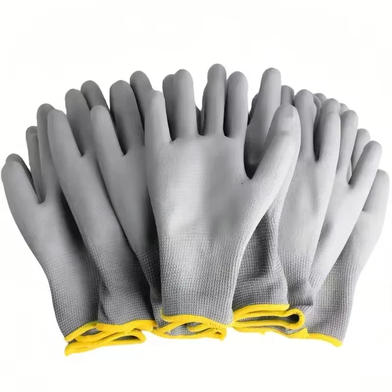 12Pairs Nitrile Coated Safety Work Gloves Non-Slip Durable Work Gloves for Construction Industrial Repair Gardening Yard Farm