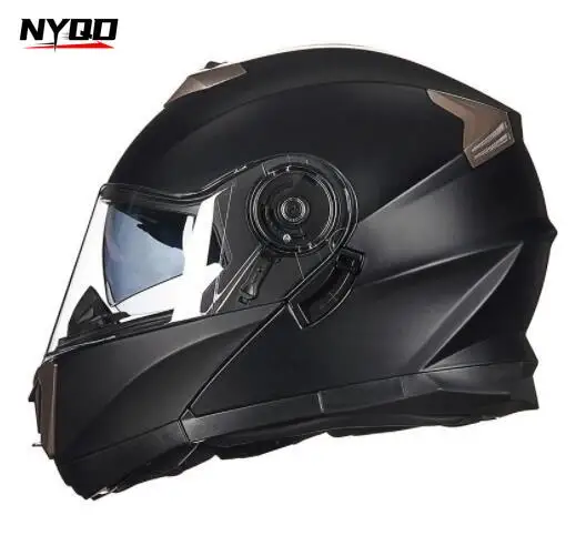 GXT160 uomo Flip Up Moto Casco pedali Moto Moduler Dual Lens Motocross caschi integrali Casco Moto Casque