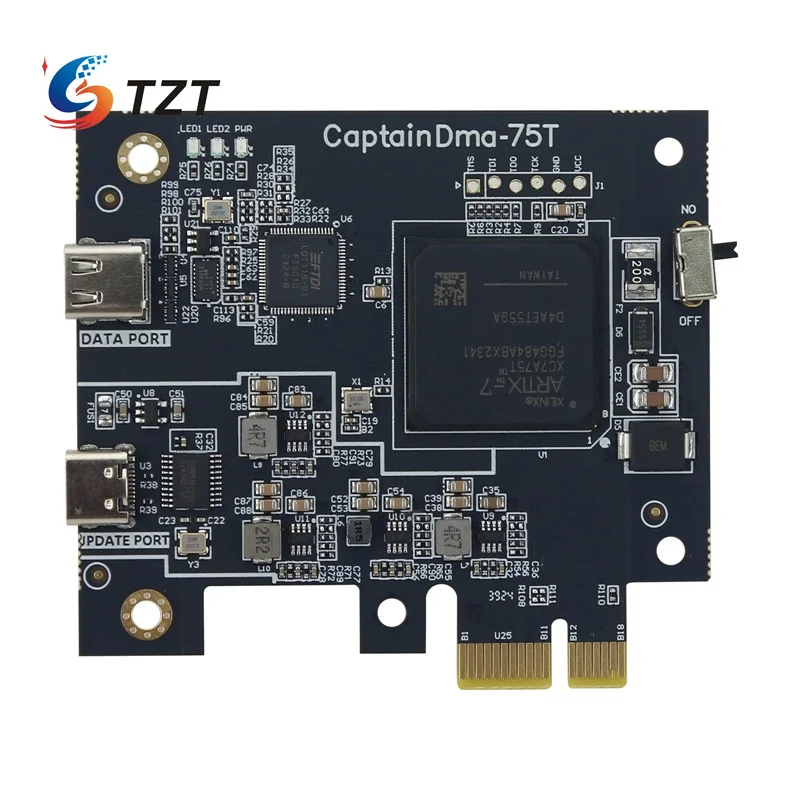 TZT CapDMA D60 Video Overlay Box 4K Adaptive Fuser HDMI-compatible + Cap75T DMA Hardware Board + KMBox NET Controller
