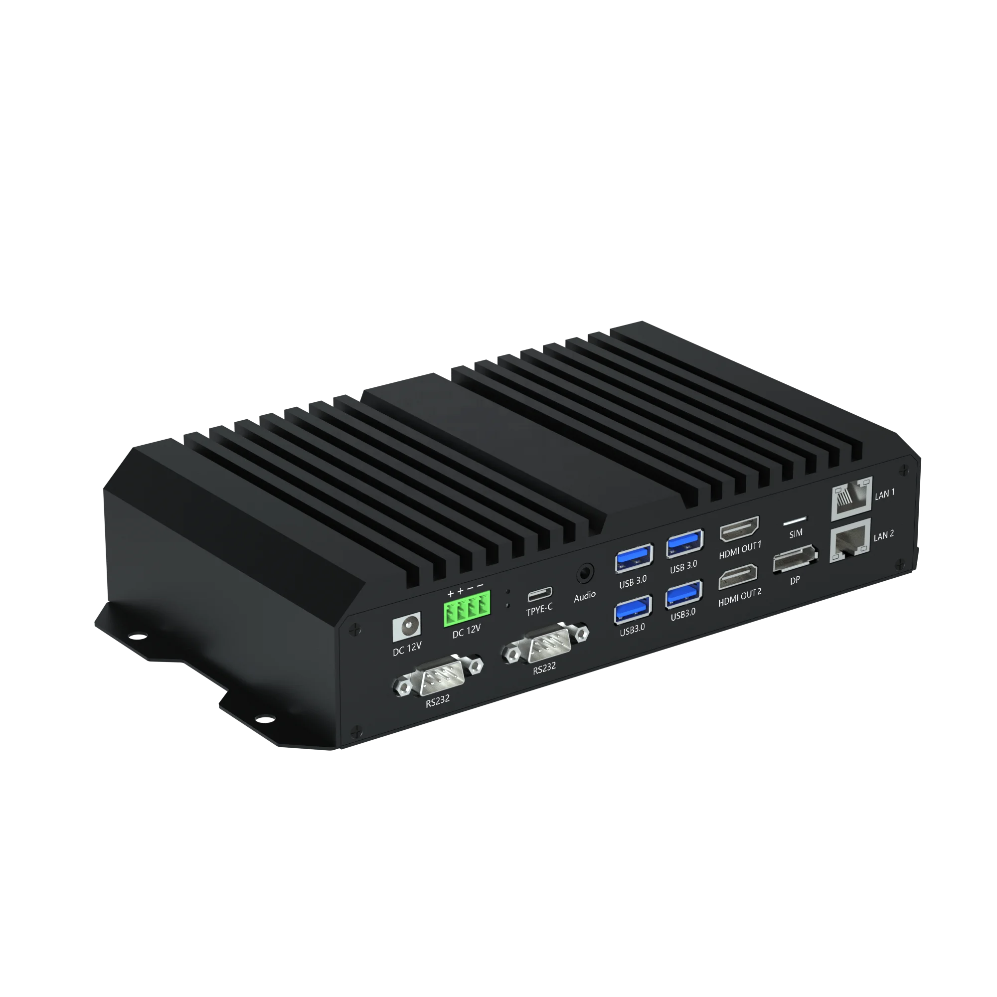 Rockchip RK3588 Edge Computing AIoT 8K HD Multimedia Box mit Dual Ethernet für Werbegeräte