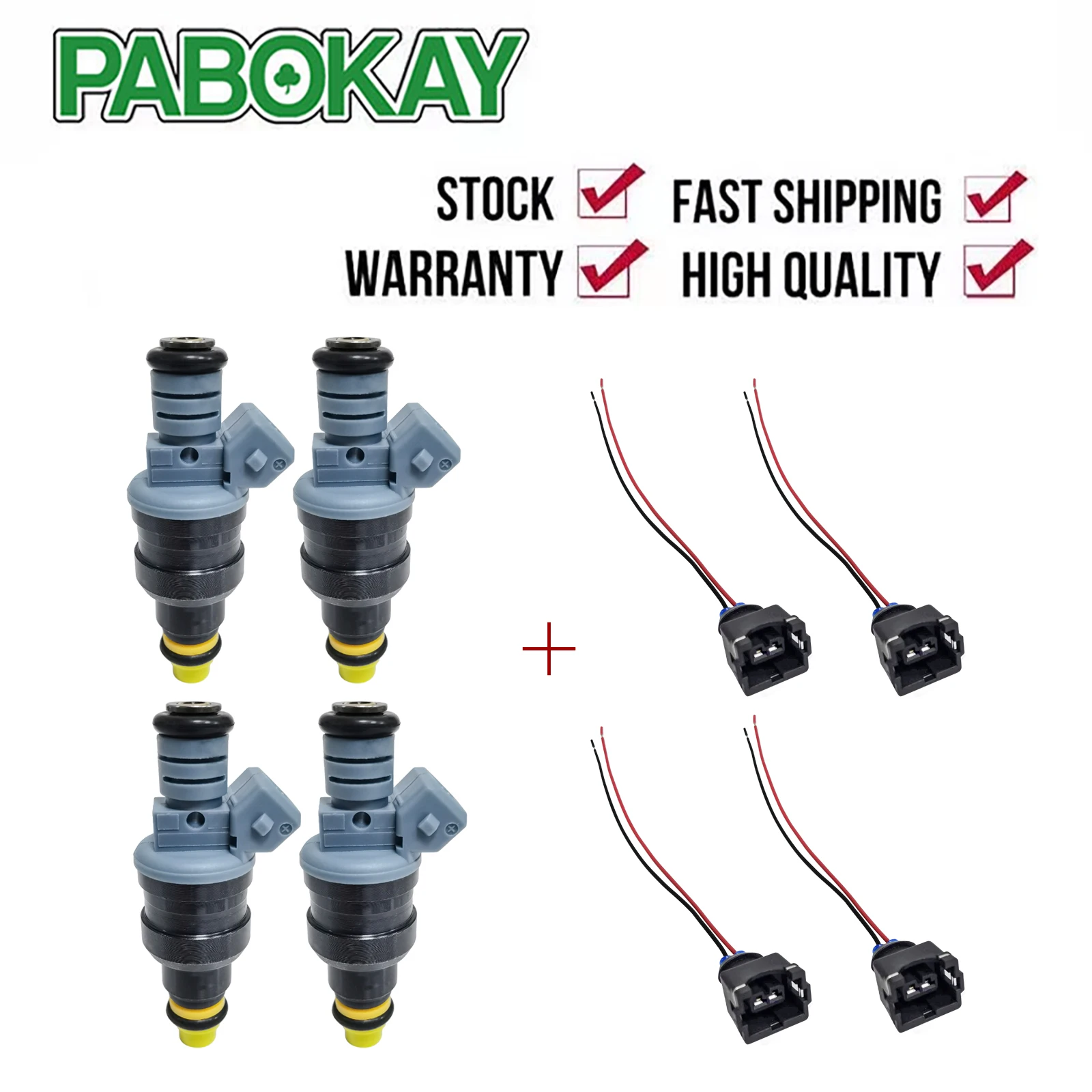 FS 4 PIECES X High performance 1600CC CNG 160lbs gas fuel injector with ev1 plugs 0280150842 0280150846 For mazda ford