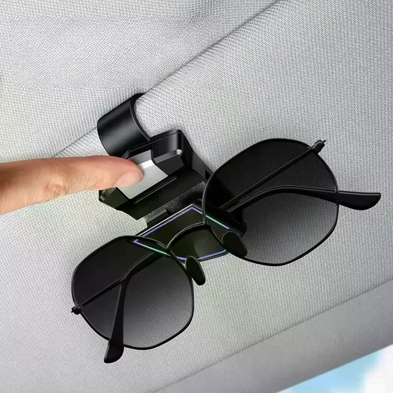 Car Glasses Clip Eye Glasses Storage Holder Compact Storage Auto Interior Accessories Creative Car Sun Visor Storage Clips