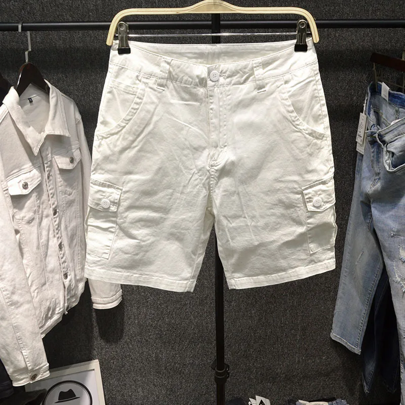 Pantalones cortos Cargo para hombre, Shorts deportivos informales con múltiples bolsillos para exteriores, a la moda, combinan con todo, para playa, verano, novedad de 2024