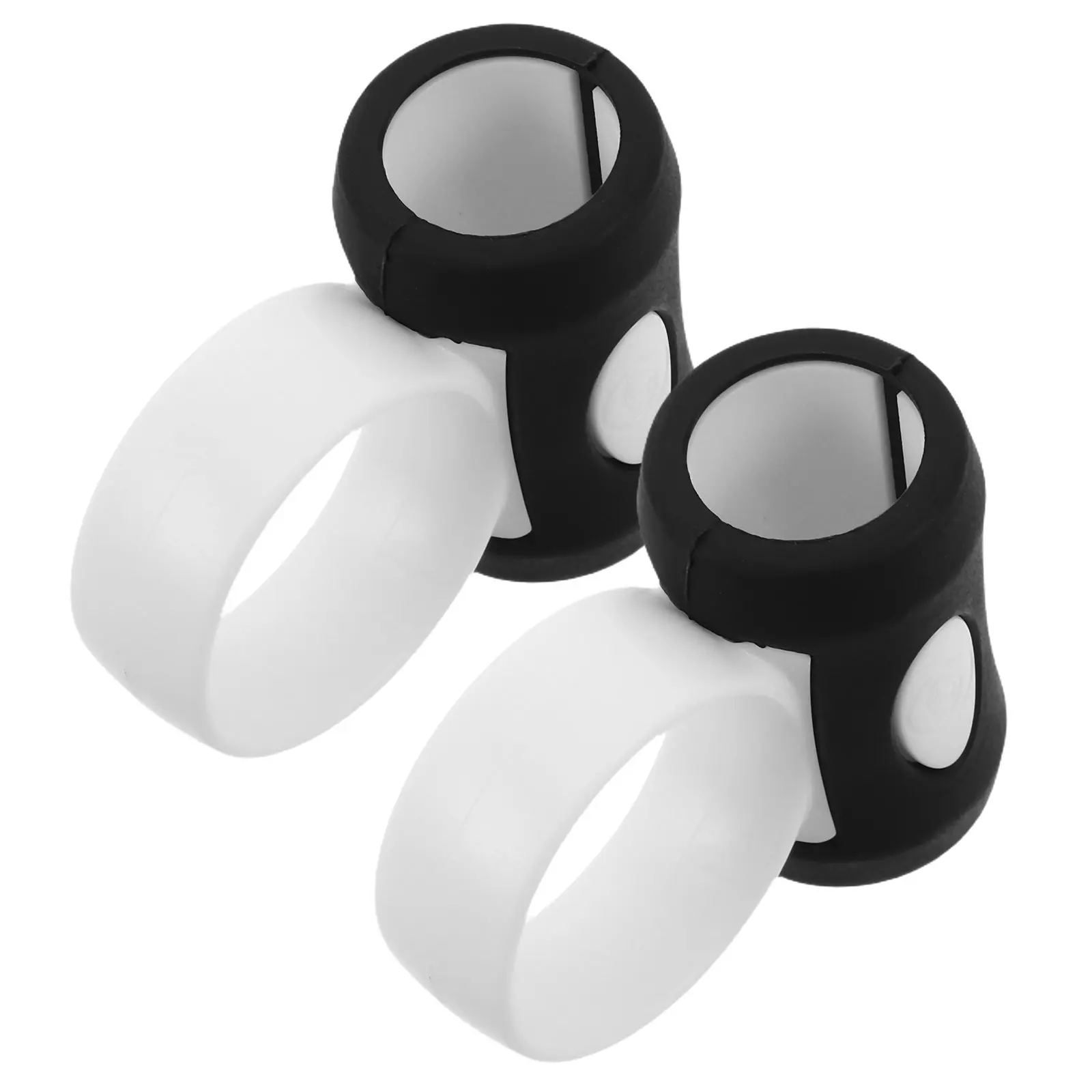 2Pcs Drum Parts 5A Drum Stick Control Clips Finger Rings Non Slip Drumstick Twirling Controller Rotating Grip for Practice