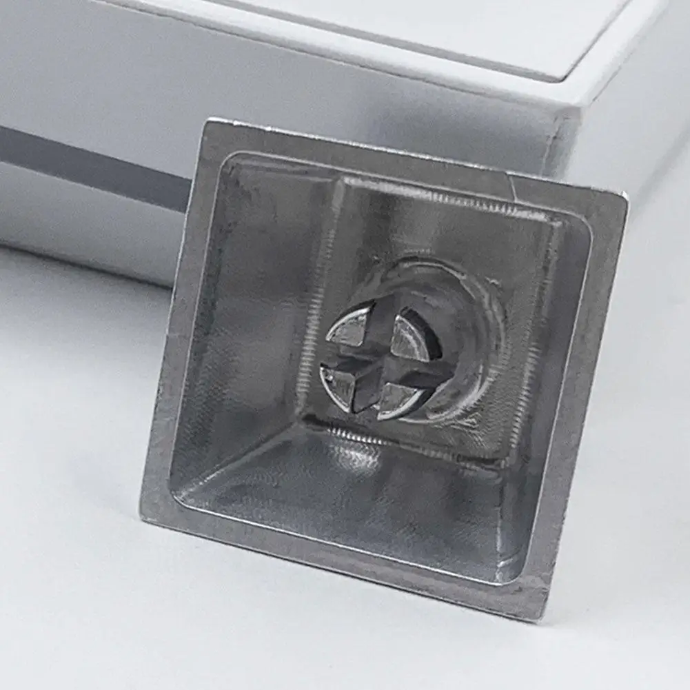 1 قطعة سبائك الألومنيوم شفافة Keycap المواد لوحة المفاتيح الميكانيكية المعدنية مخصصة خفيفة الوزن غير يتلاشى محفورة رمح الجسم