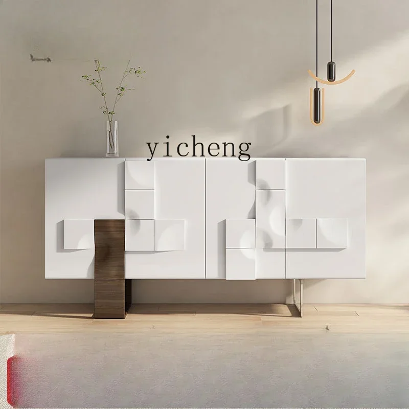 

l2 light luxury door cabinet solid wood dining side modern simple living room wall decorative cabinet bedroom storage