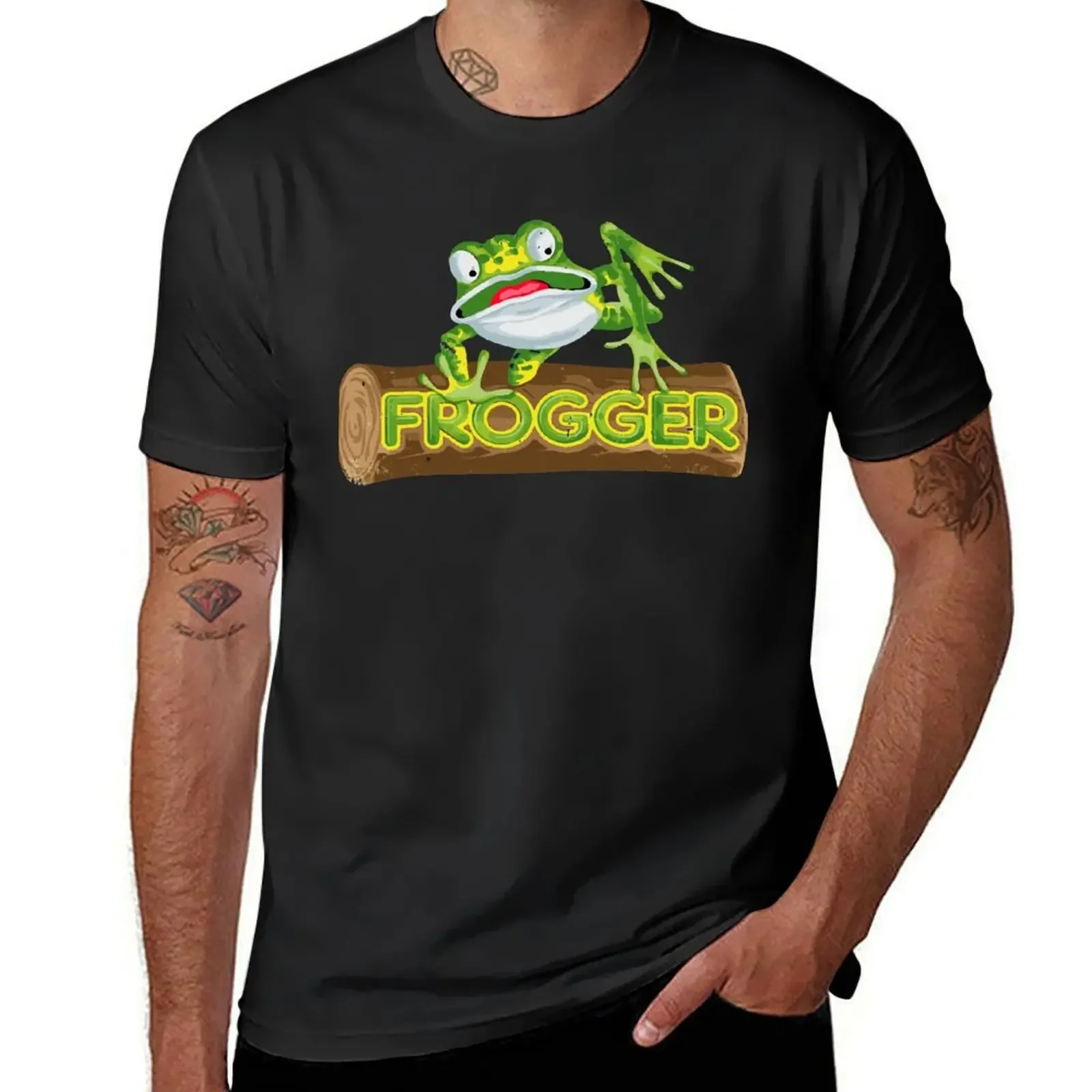 Frogger T-Shirt oversizeds hippie clothes t shirts for men pack