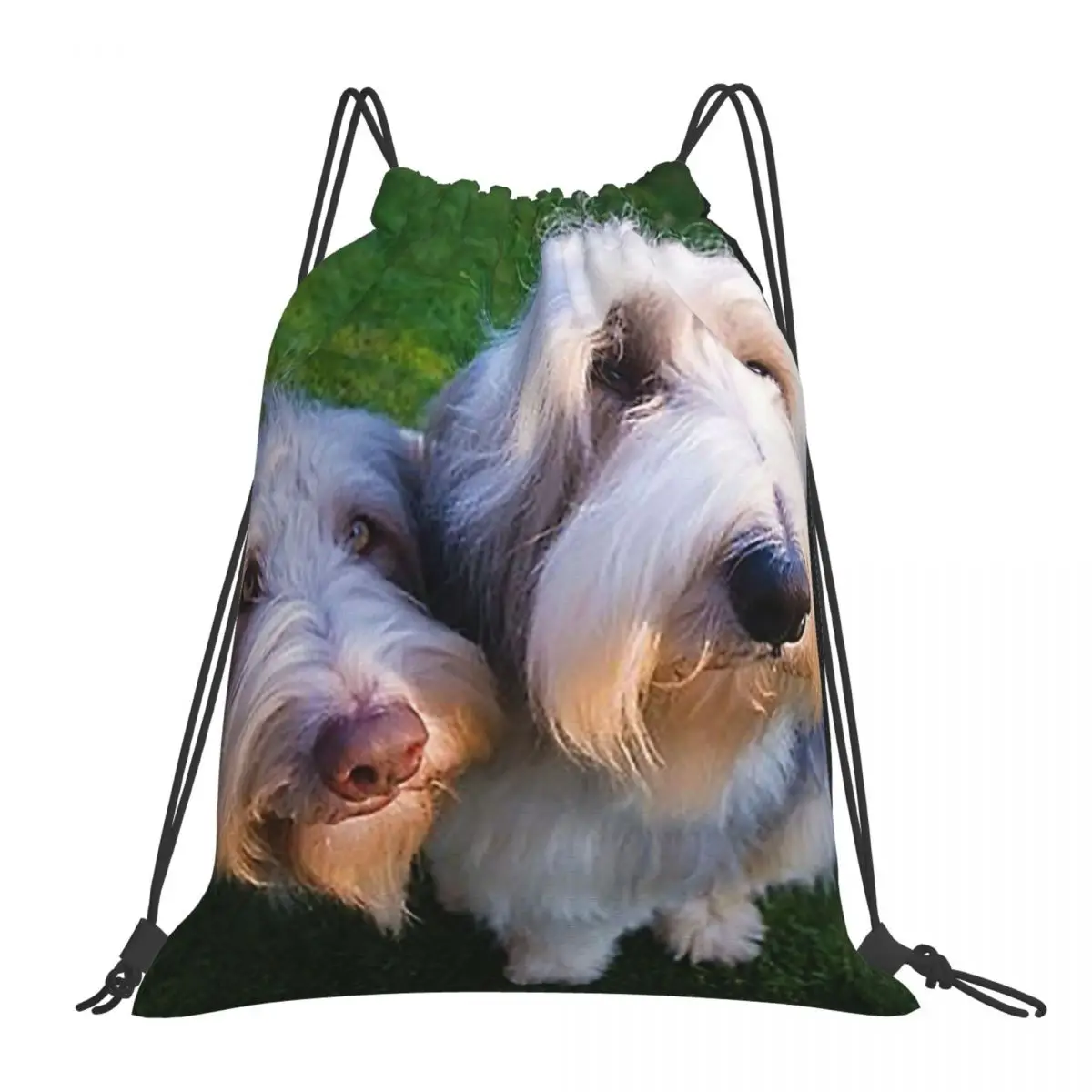 

Bailey And Skye The Bearded Collie Dog Backpacks Drawstring Bags Drawstring Bundle Pocket Shoes Bag Book Bags For Man Woman
