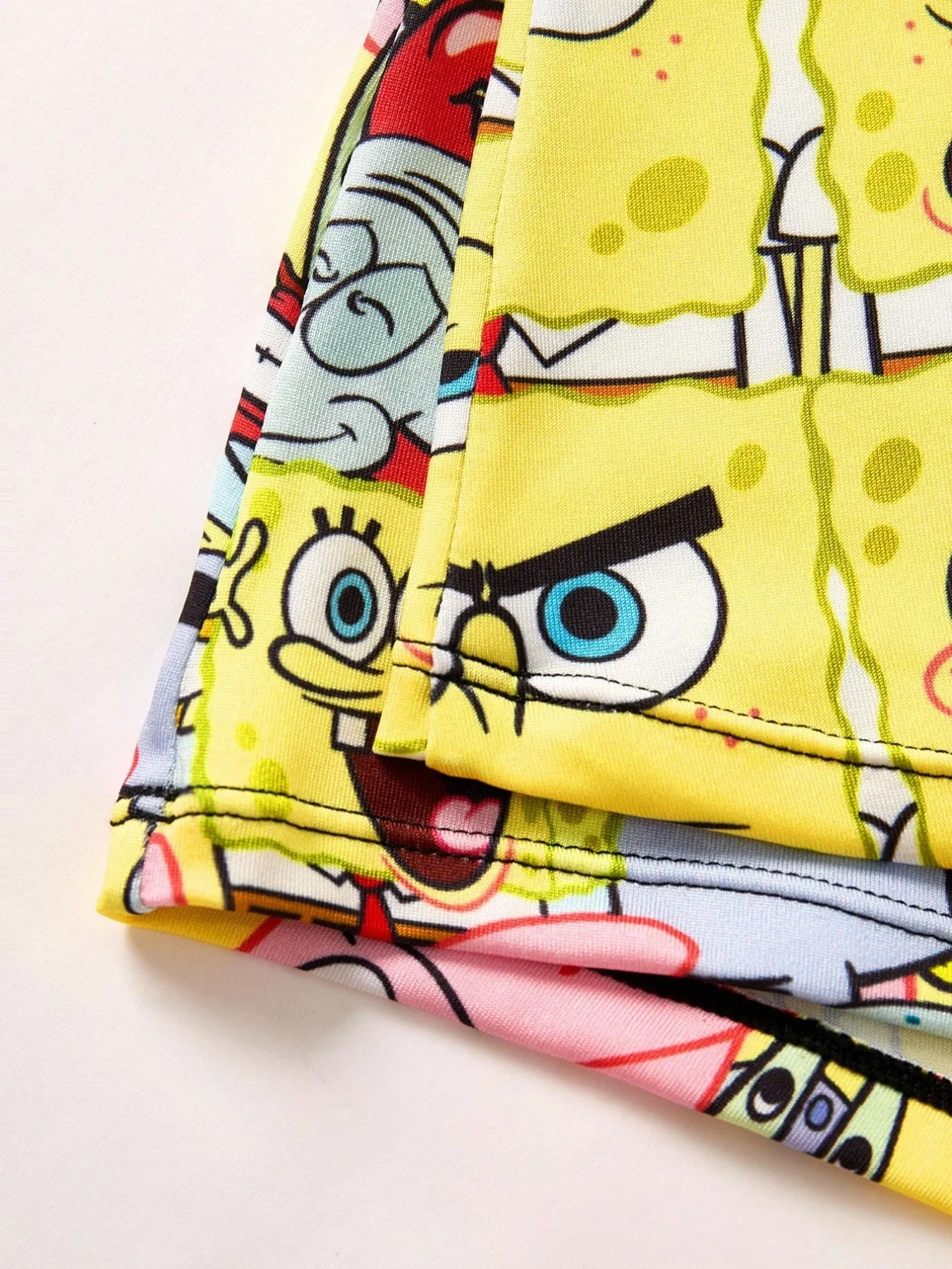 New SpongeBob SquarePants Pattern Cartoon Boxer Shorts Panties Printed Underwear Quilt Underpants Men Comfortable Boxers Briefs