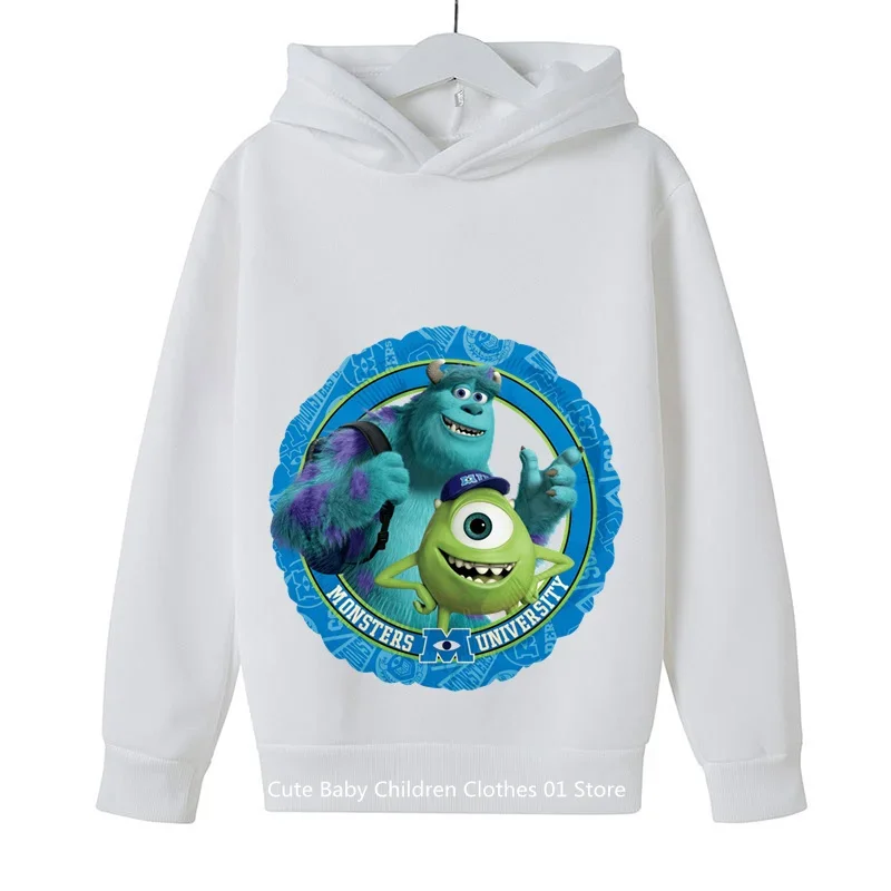 2024 New Monsters, Inc Hoodie Kids Boys Clothes Girls Clothing Anime Clothes Goku Hoodie Girls Sweatshirt Children 3-12Y