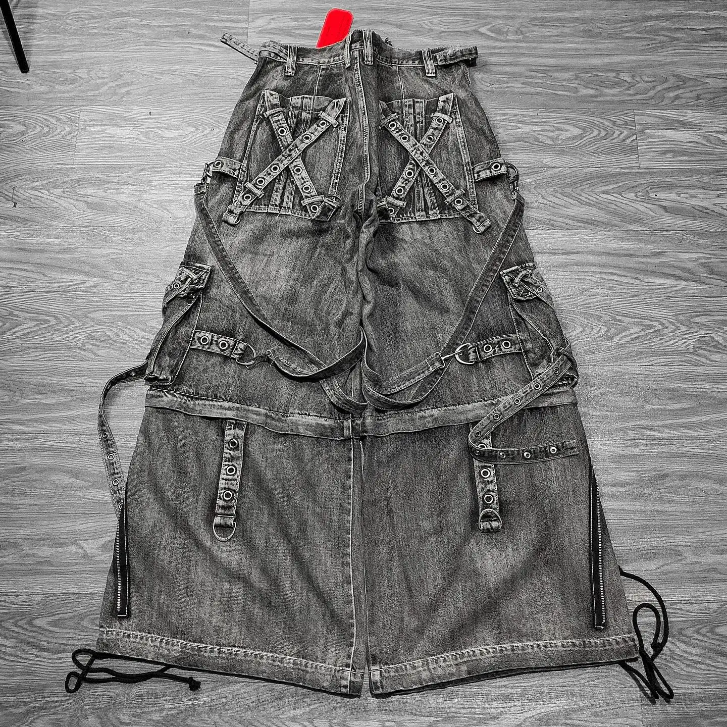 Y2k Complex Heavy Industry Workwear Jeans Casual Denim Pants High Waist Straight Wide Leg Jeans Harajuku Hip Hop Women Clothing