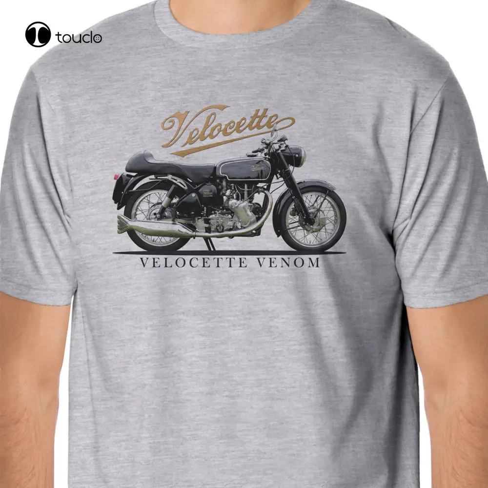 Hot Sale 100% Retro Velocett Bikes - Classic Velocette-Venom Inspired T-Shirt Summer Tee Shirt Custom aldult Teen unisex