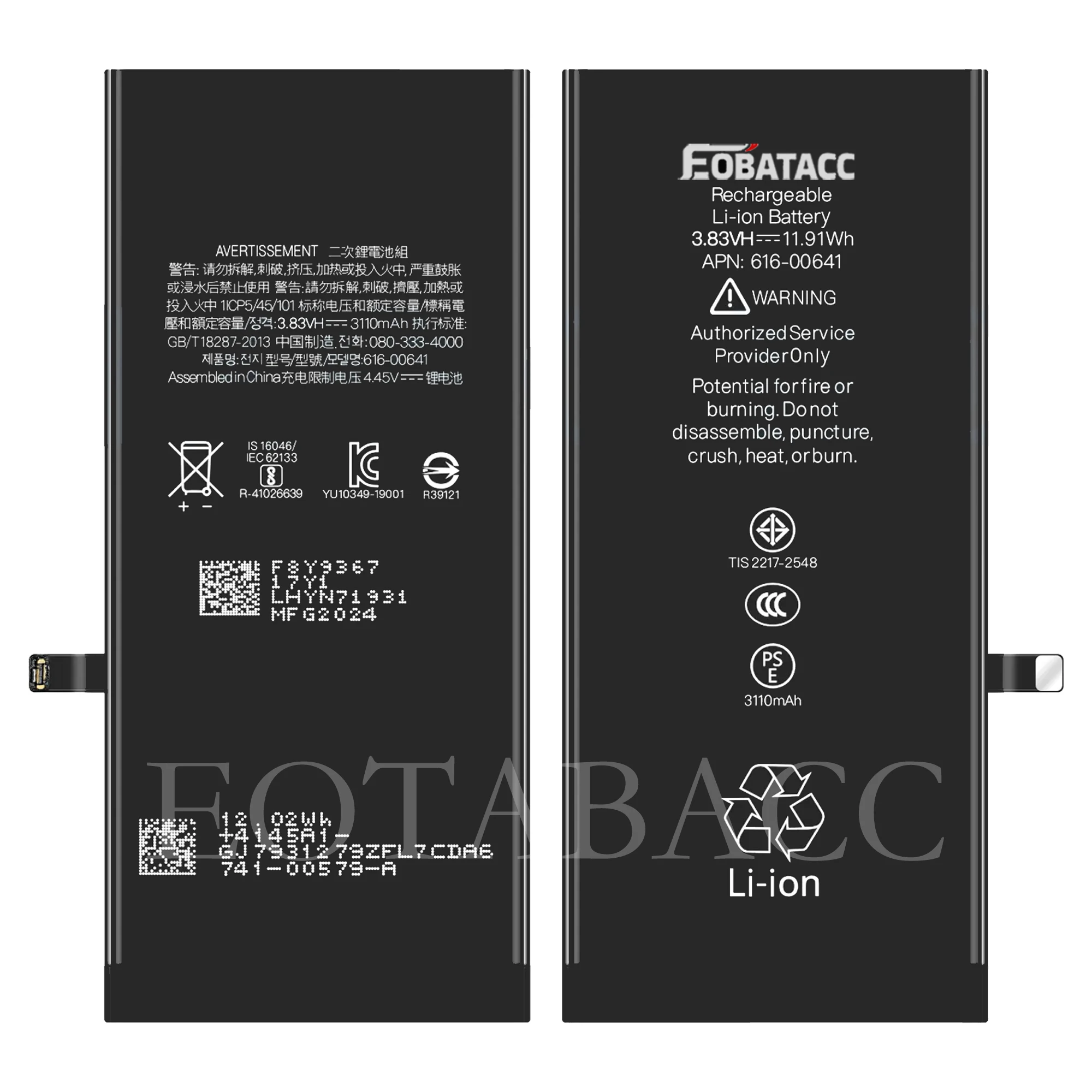 EOTABACC High Quality 100% Original Battery For iPhone 11 A2221/A2111/A2223 Phone Battery+Tools