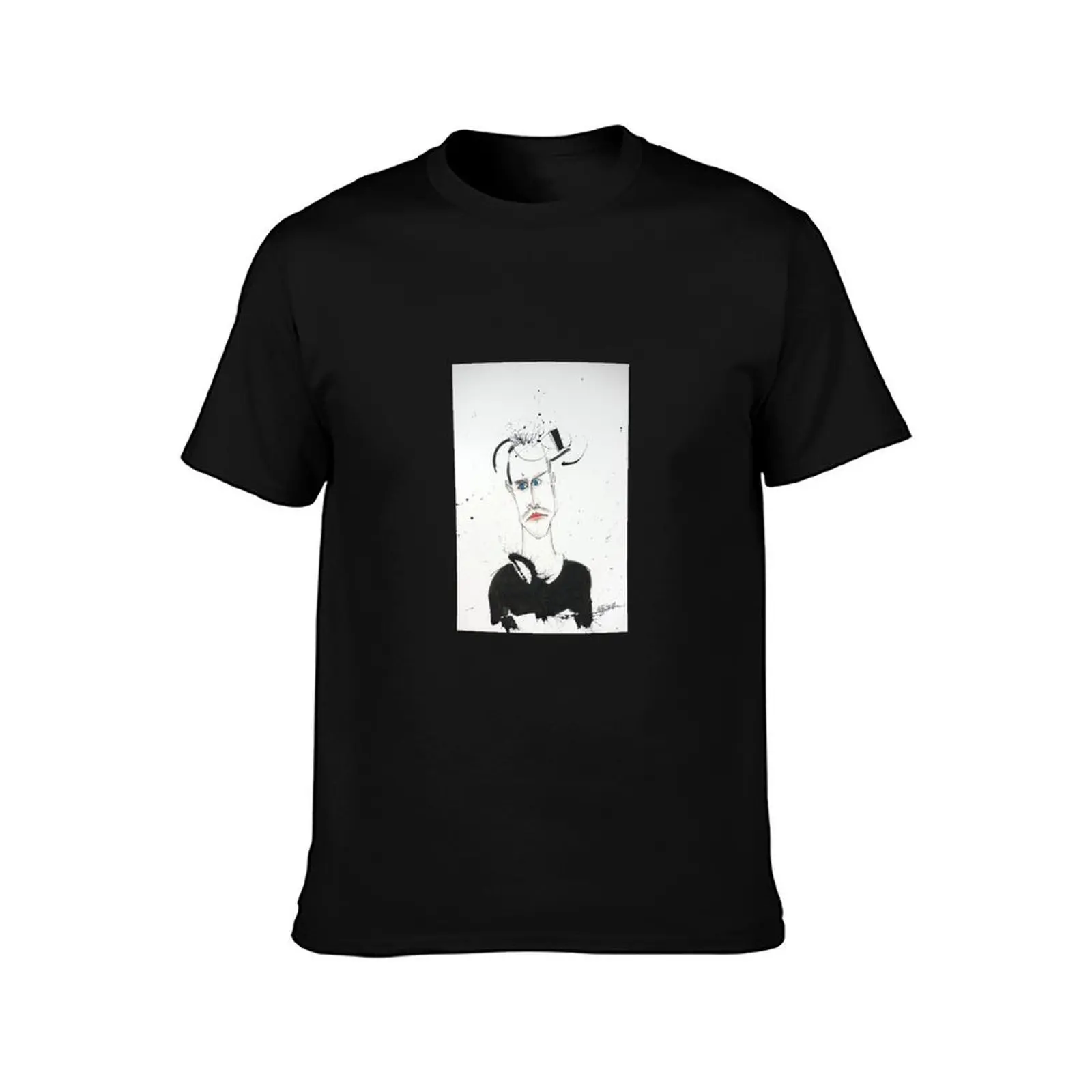 Breaking Bad Jesse Pinkman Illustration by Ralph Steadman T-Shirt Large Size Basic Casual T-Shirt