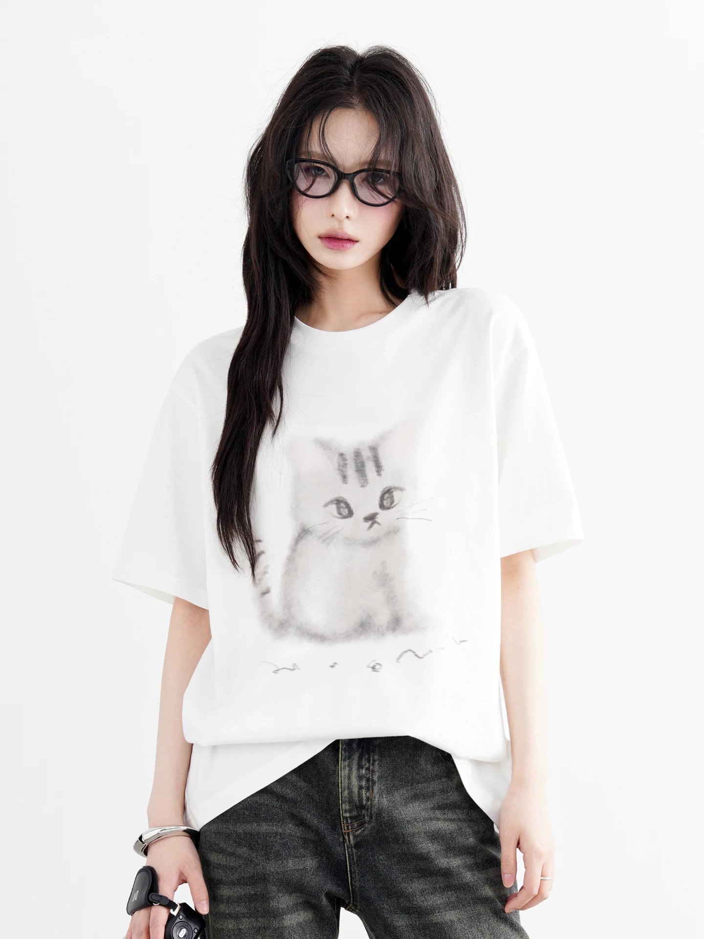 

Cooling Fabric Print T-Shirt Women's Summer Loose Top Breathable Moisture Wicking Antibacterial Comfortable Short Sleeve ...