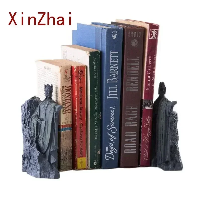 VILEAD The Argonath Bookend Resin Sculpture Gates of Gondor Retro Decoration Office Desktop Accessories Statue Modern Art