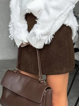 Slimming High Waist Retro Women's  Skirt Faionable Bodycon Skirts Polyester Fabric Autumn Winter ort Skirts