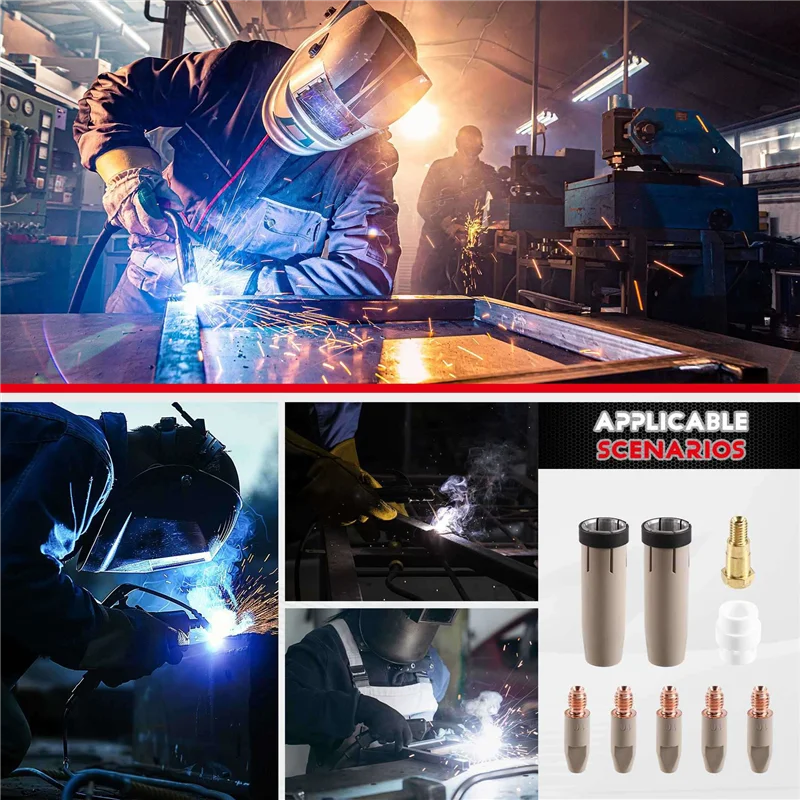 

AB11-18 шт. 24KD защитное сопло для покрытия 1,0 мм MIG горелка держатель наконечника газового сопла 24KD сварочной горелки MIGMAG