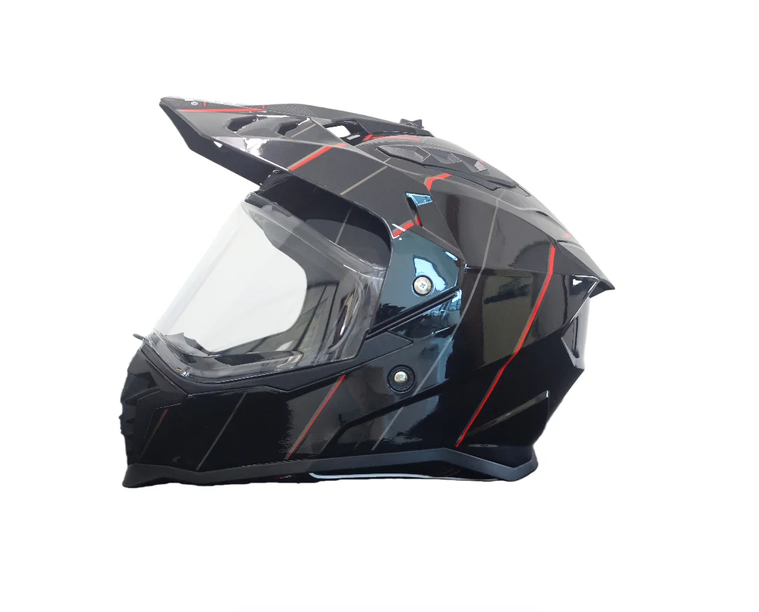 خوذة دراجات نارية جديدة فاخرة - مراجعة Dual Visor Motorcycle Racing Helmet وسعره