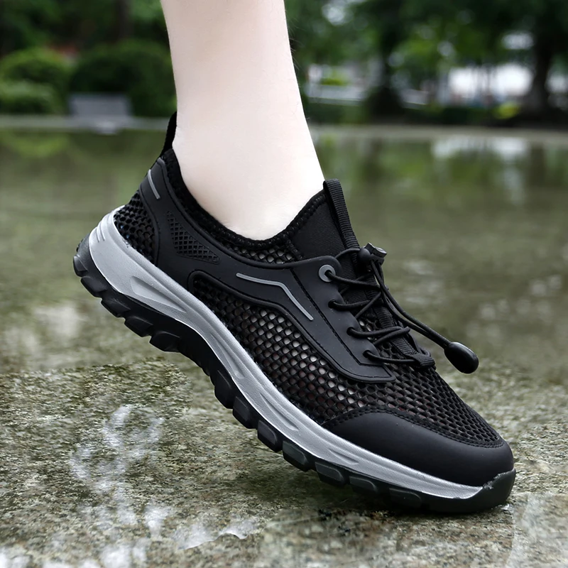 Summer Neutral Outdoor Hiking Shoes Lightweight And Breathable Hollow Sports Shoes Comfortable And Casual Stream Tracing Shoes
