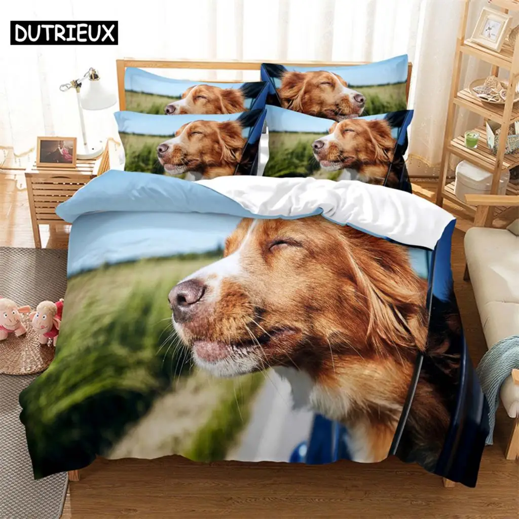 

Dog Bedding Set Duvet Cover Set 3d Bedding Digital Printing Bed Linen Queen Size Bedding Set Fashion Design bed cover set