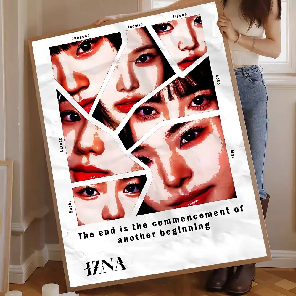 Music Singer I-Izna Band Whitepaper Poster Waterproof Paper Sticker Coffee House Bar Posters Wall Stickers