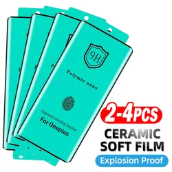 2-4Piece Curved Ceramic Soft Film for OnePlus 13 12 11 10 9 Pro Screen Protector for OnePlus Ace 3 2 Pro 12R 11R Protective Film