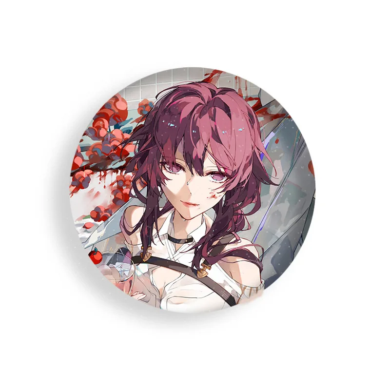 Honkai: Star Rail Anime pines insignias Kafka Blade Himeko Cosplay Friends mujeres broche regalos mochilas accesorios de decoración, 58mm