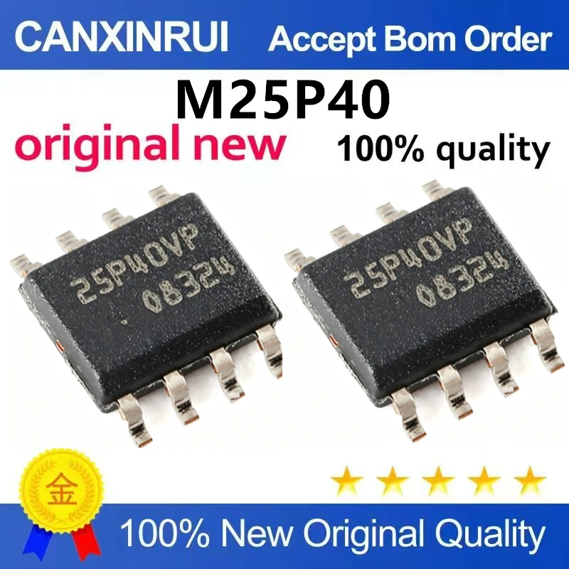 （5pcs-10pcs）Original genuine M25P40-VMN6TPB SOIC-8 4Mb serial flash embedded memory chip
