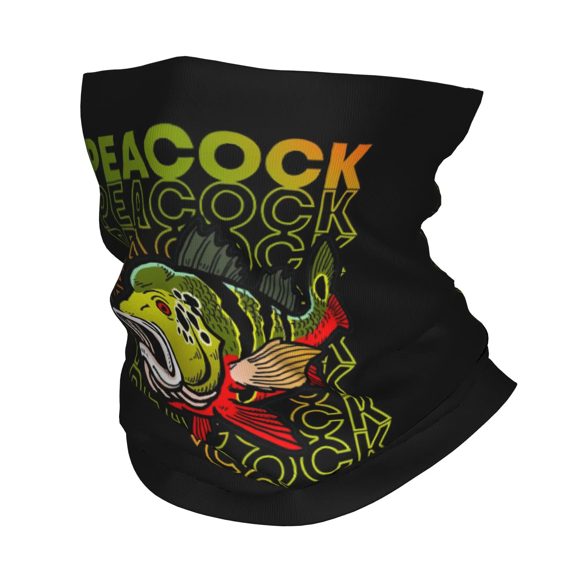 Peacock Bass 80's Monster Fish Keeper Bandana Neck Cover Printed Magic Scarf Warm Balaclava Riding For Men Women Adult