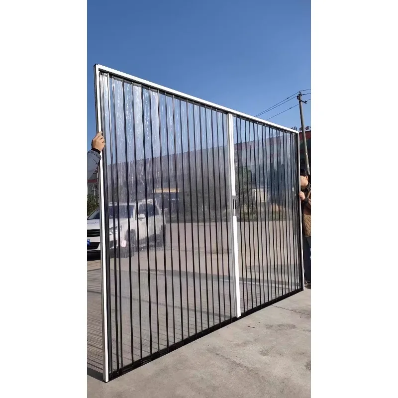 【Hot Sale】Villa Soundproof Aluminum Folding Polycarbonate Door With Narrow Frame For Bedroom & Living Room Foldable Room Divider