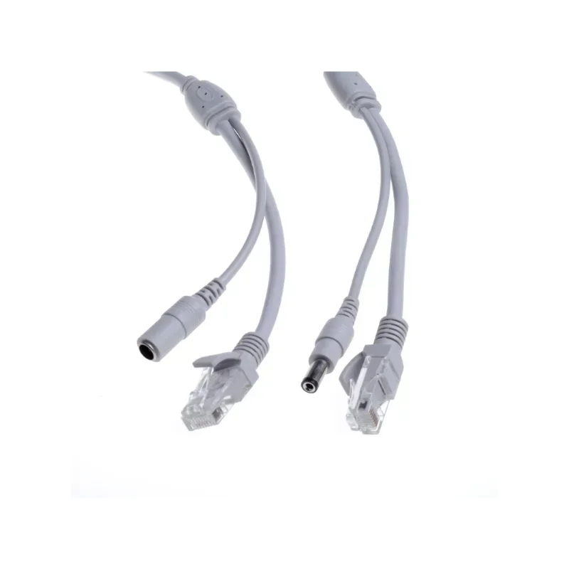 CCTV network Lan Cable For NVR System IP Cameras, Ethernet Cable RJ45 + DC Power, CAT5/CAT - 5e 5M/10M/15M/20M/30M