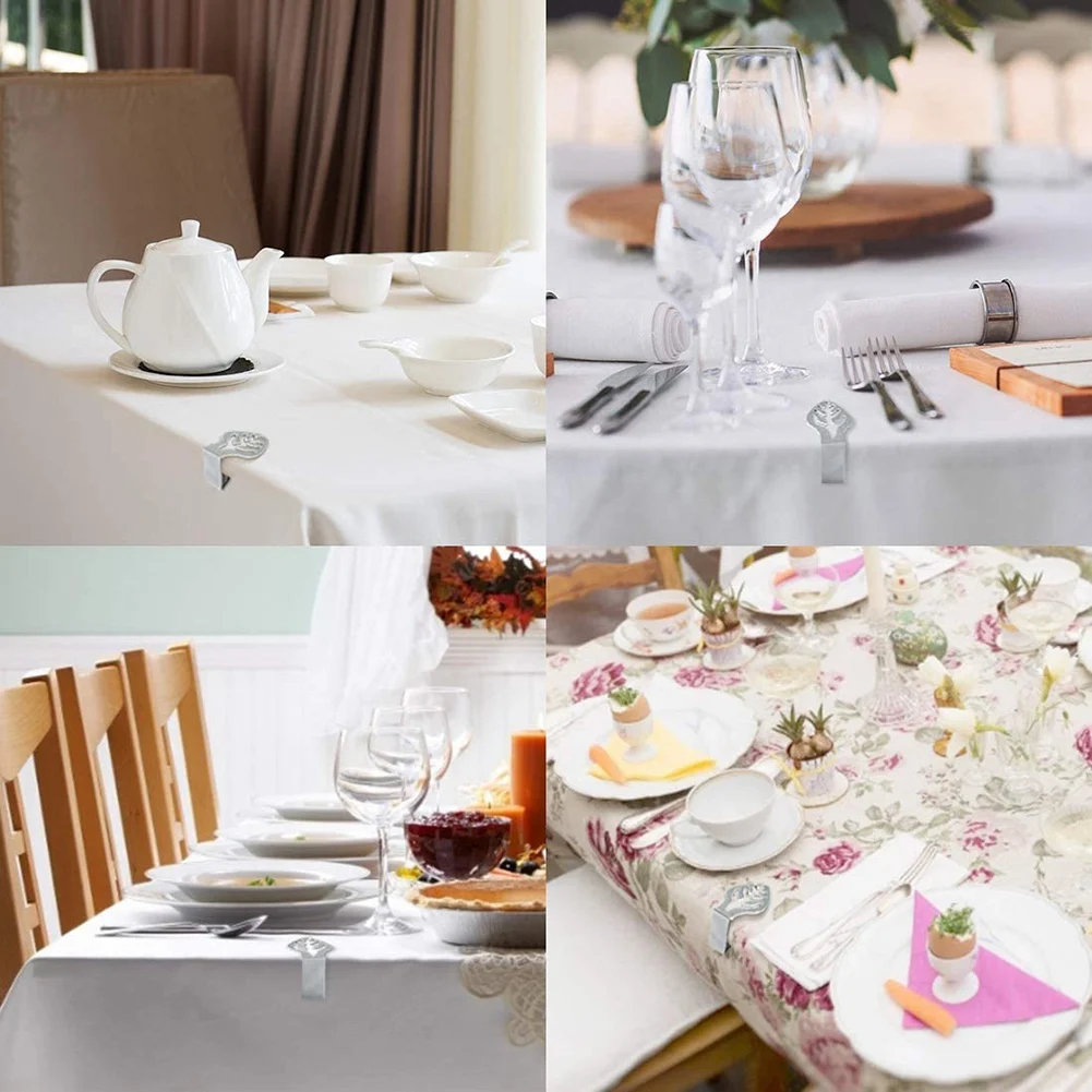 AA89-8 Confezione clip per tovaglie Clip per tavolo da picnic, Morsetti per copertura tovaglia a foglia, Supporti per tovaglie per picnic Matrimoni Festa