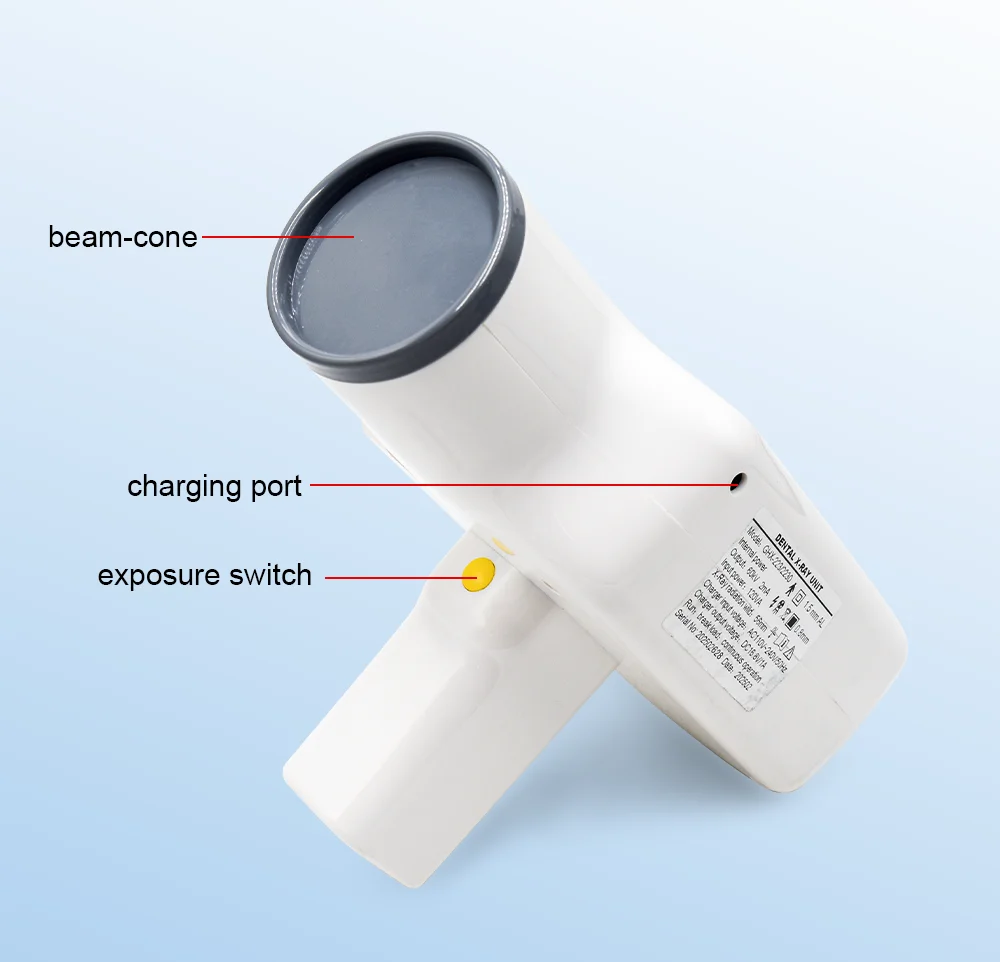 DEASIN Dental Hand-held Portable High Frequency X-ray unit machine with Digital Sensor Rvg dental image system