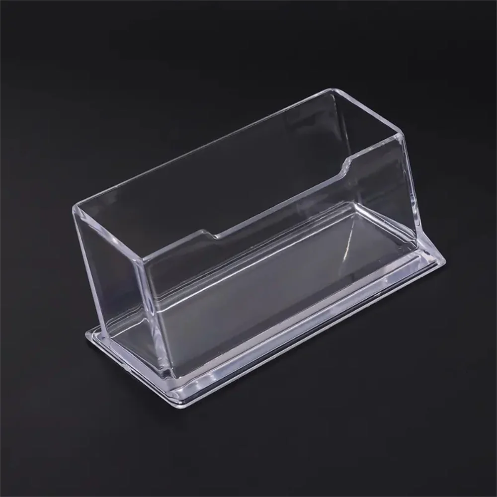 Einlagige transparente Desktop-Visitenkarte Display Stand Box spezielle Büro Visitenkarten halter Schreibtisch Regal Aufbewahrung boxen