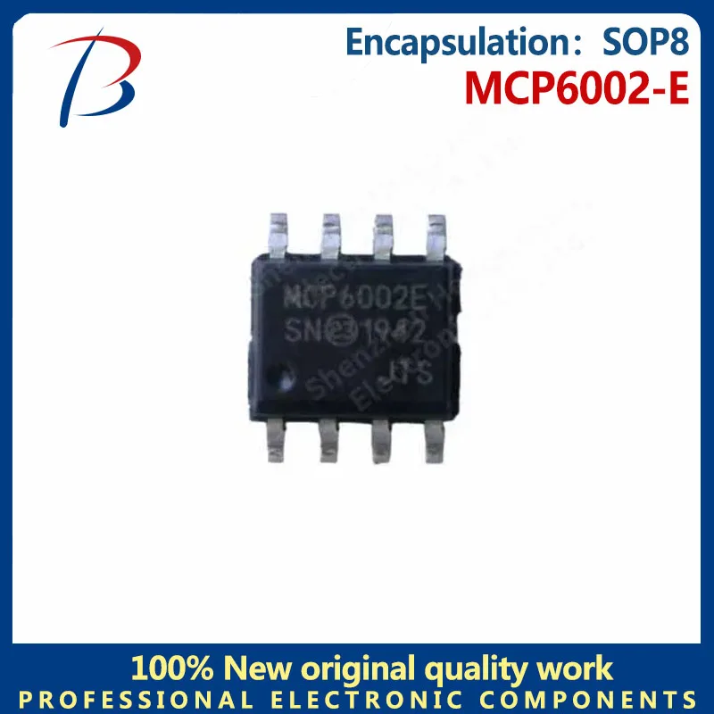 10 قطع حزمة SMCP6002-E SOP8 مضخم تشغيلي MCP6002E بالشاشة الحريرية