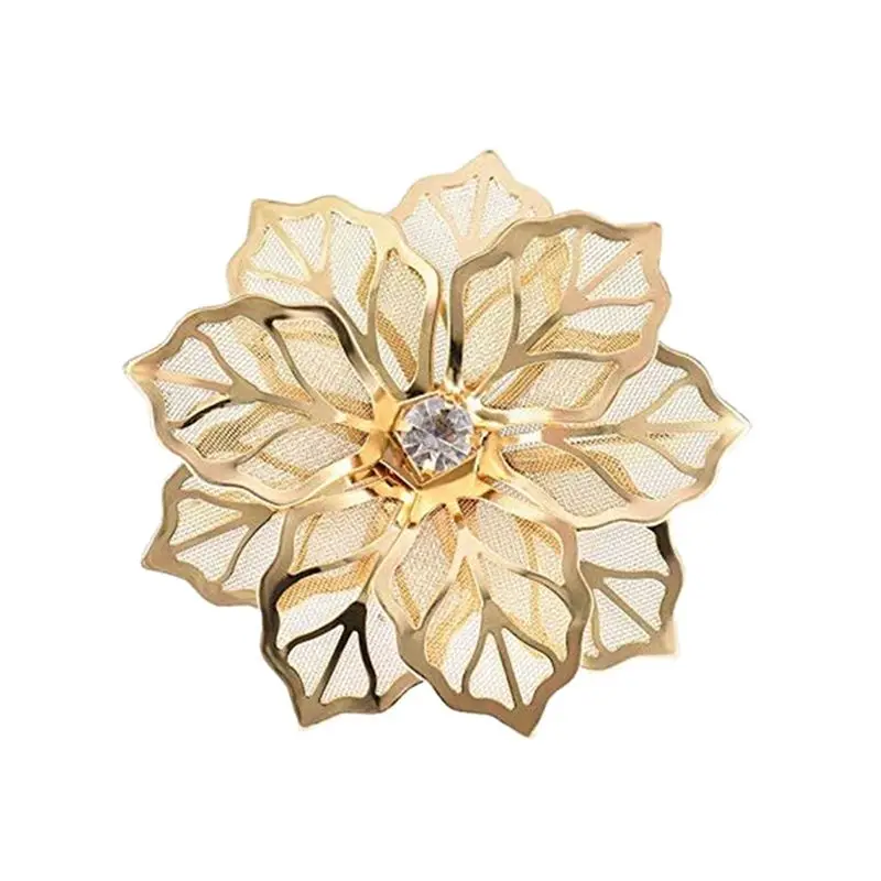 AFOURT-24Pack Serviettenringe, goldene Serviettenringe, Schnallen für Tischdekorationen, Hochzeit, Abendessen, Party, DIY-Dekoration, Gold – Detail 3